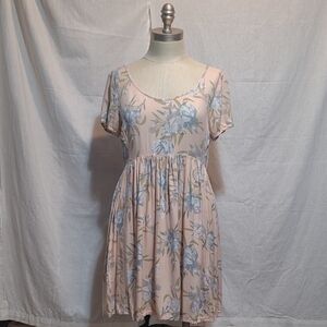 Talula Pink and Blue Floral Mini Dress